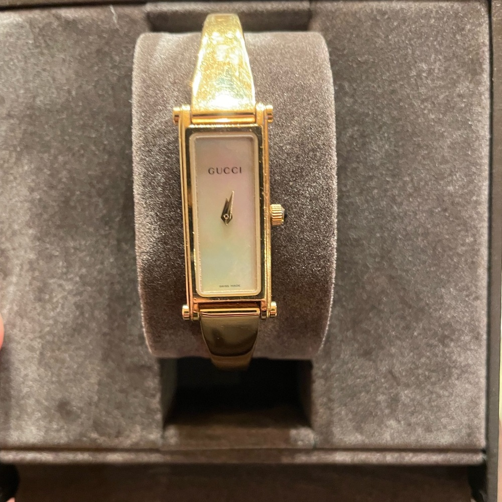 Gucci Timepiece with Gold Accents